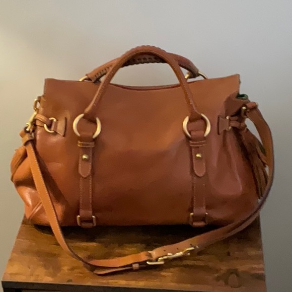 Dooney & Bourke Flourtine Leather Satchel Large - Picture 2 of 16